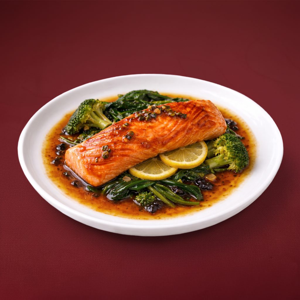 F33. Norwegian Salmon (Steamed or Pan-Seared).