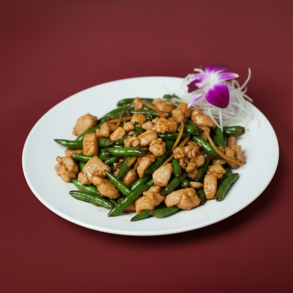 L15. Chicken with String Beans and Ginger.