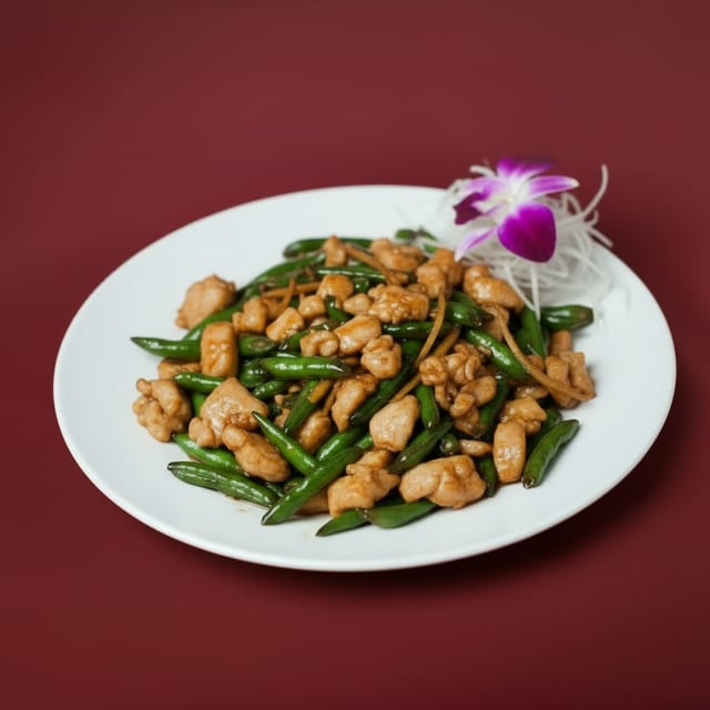 L15. Chicken with String Beans and Ginger.