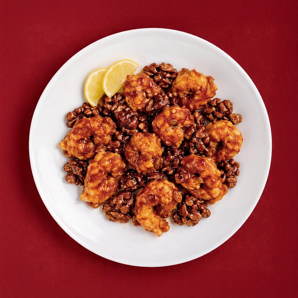 F26. Crispy Shrimp or Scallop with Walnut.