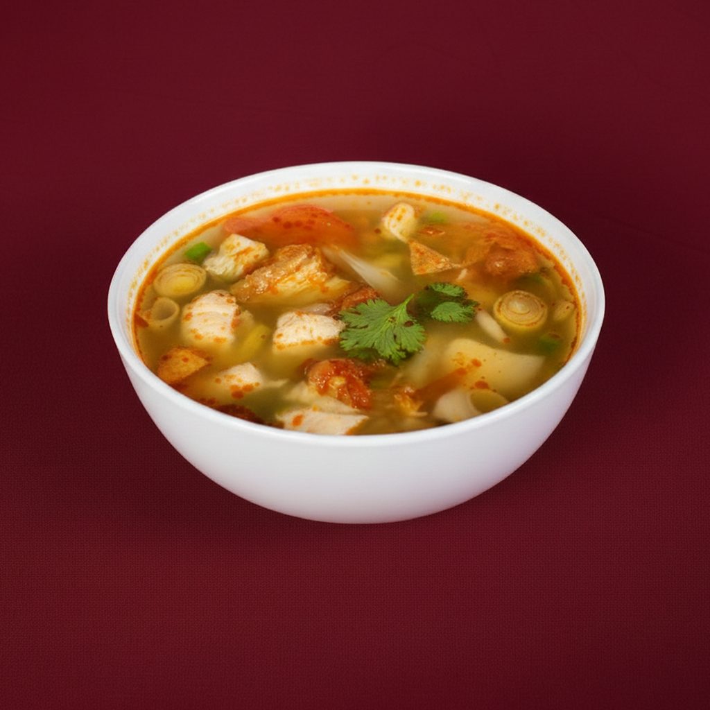 8. Hot and Sour Coconut Seafood Soup.