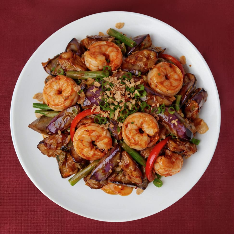 L3. Sautéed Chinese Eggplant with Pork or Chicken Beef or Shrimp.