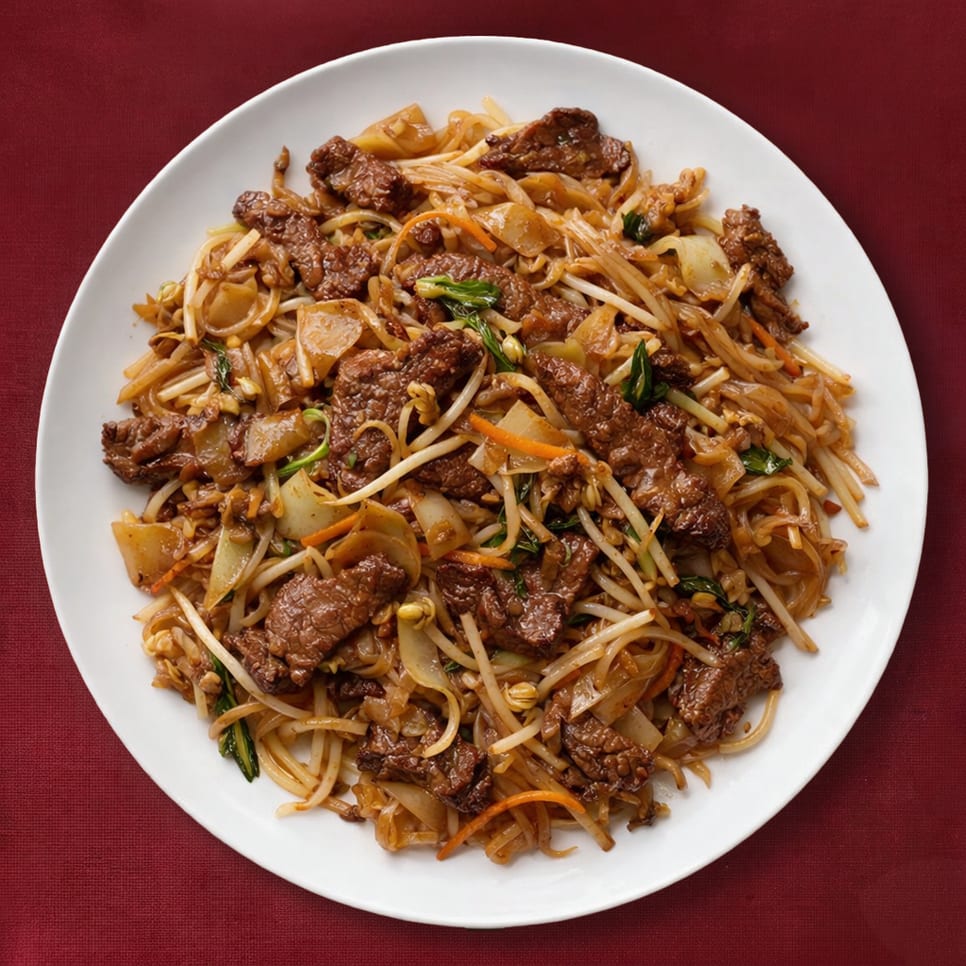 F2B. Sautéed Beef Ho Fun.