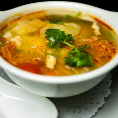 8. Hot and Sour Coconut Seafood Soup.